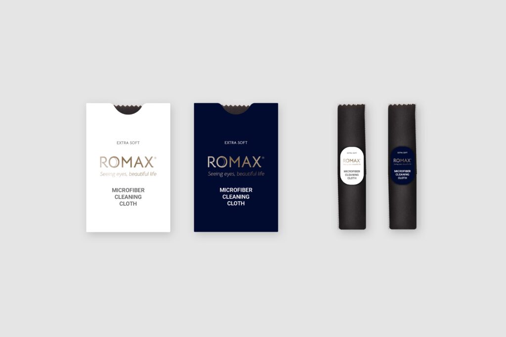 faeze-art-romax-Sleeve packaging in white and navy, alongside the compact rolled-label format