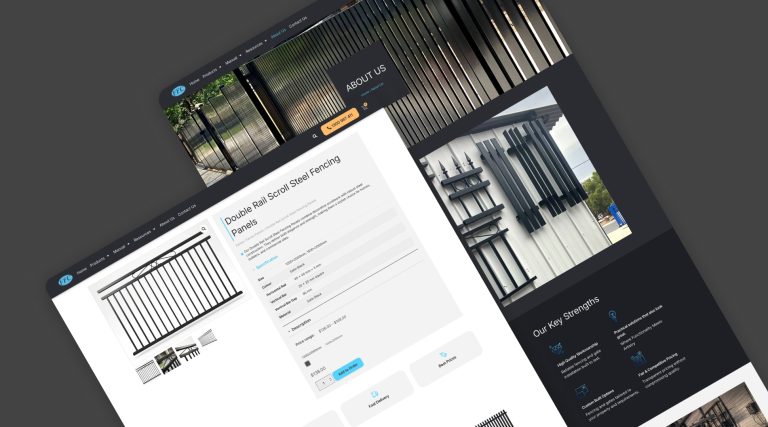 FFCR fencing supplier website and product catalog pages